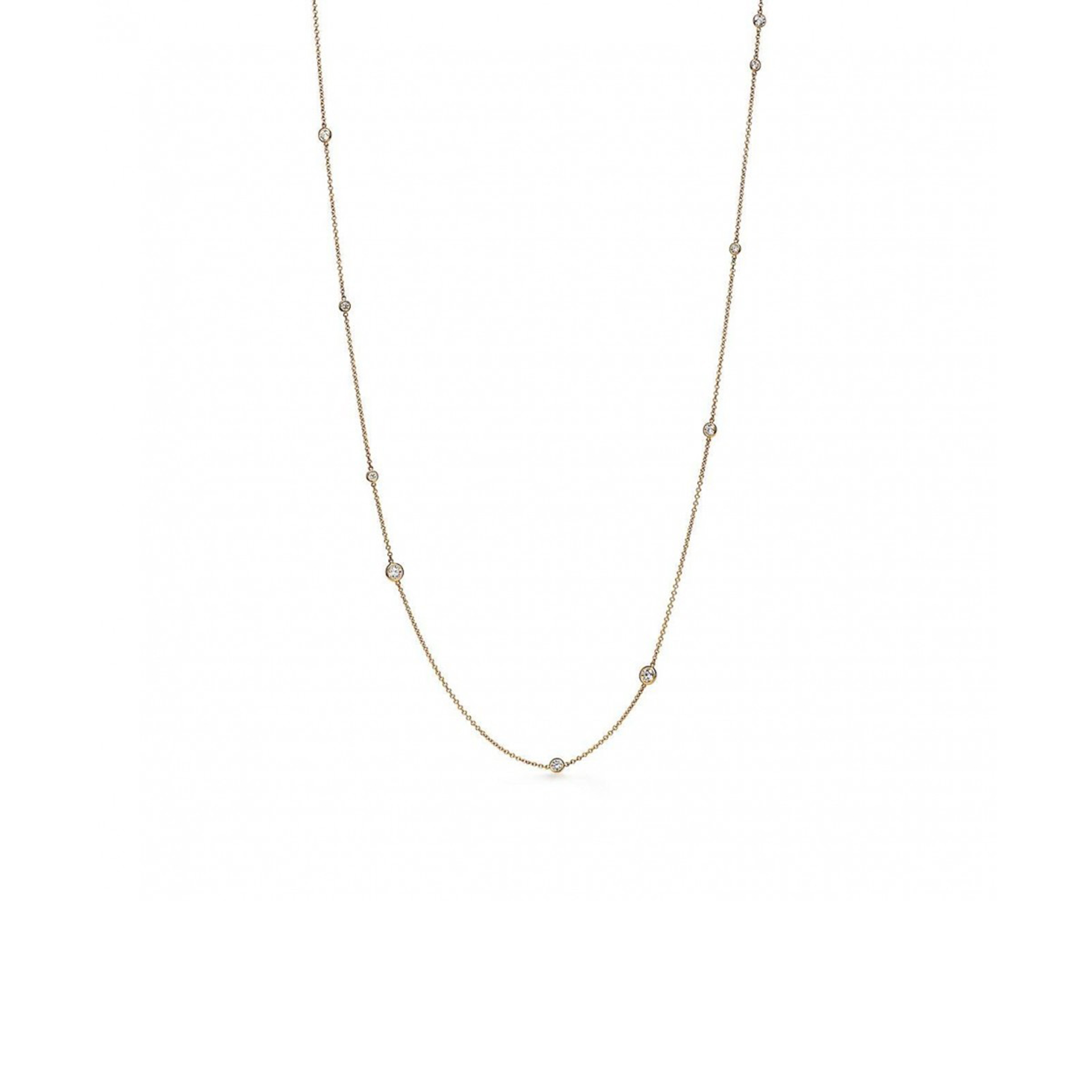 TIFFANY ELSA PERETTI® DIAMONDS BY THE YARD® SPRINKLE NECKLACE IN YELLOW GOLD WITH DIAMONDS 43605878